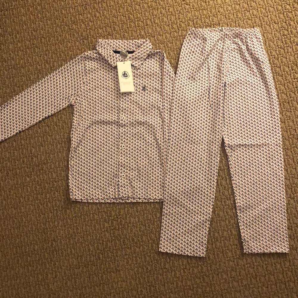 Petit Bateau boys pajamas size 6